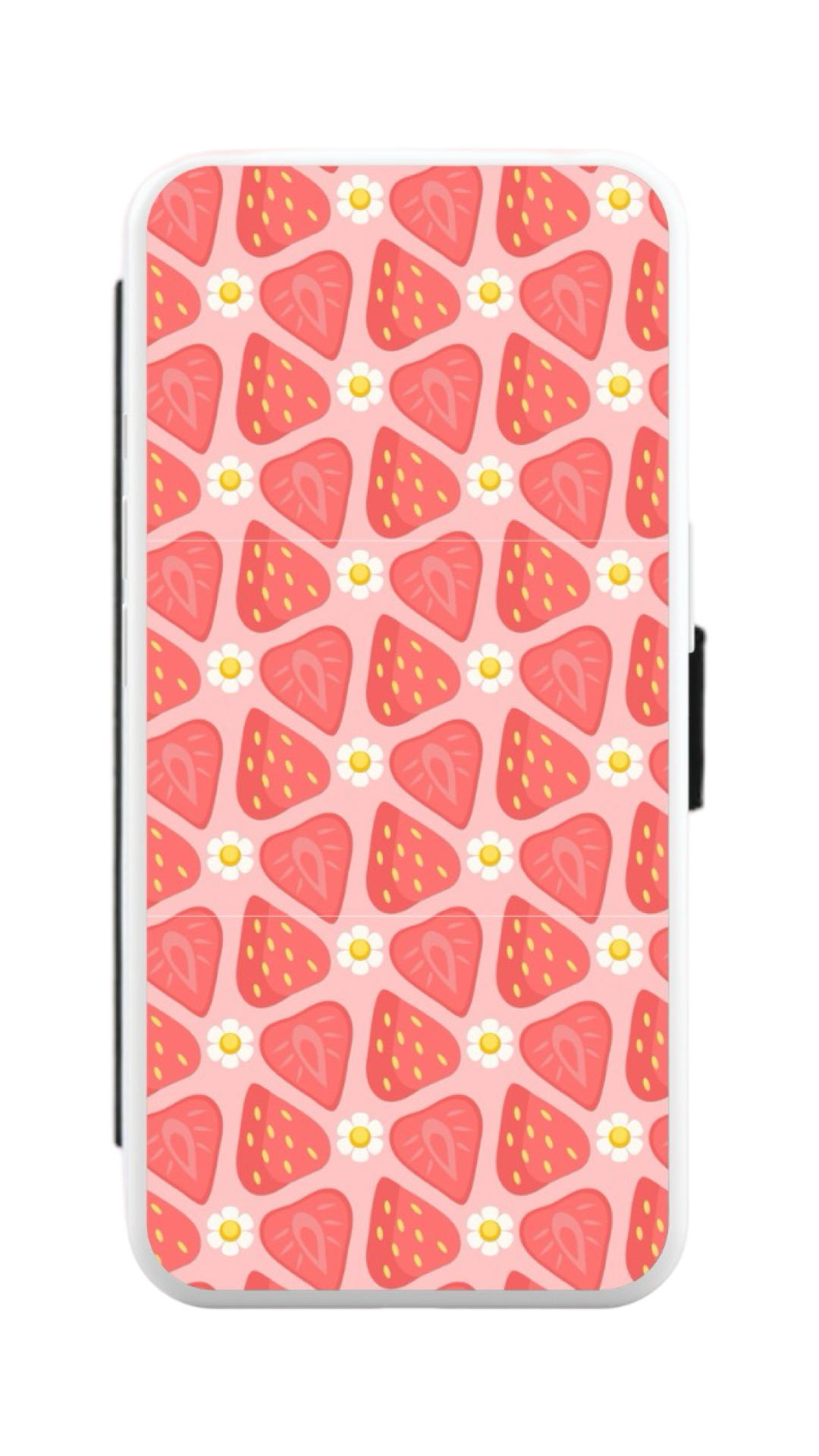 Strawberry Slice PU Leather IPhone Flip Case