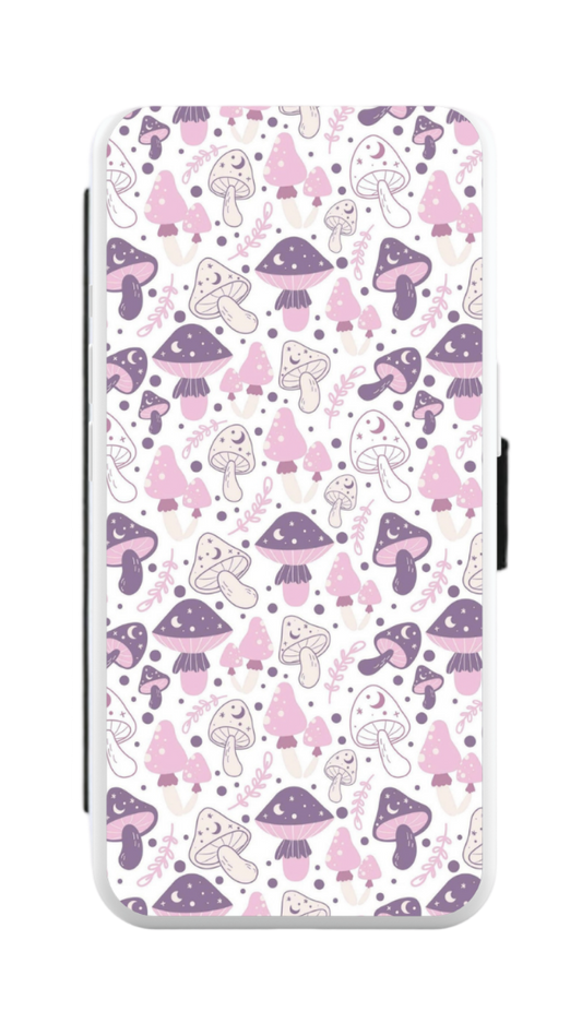 Mystical Mushroom PU Leather IPhone Flip Case